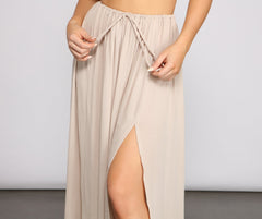 Laidback Vibes Maxi Skirt Ins Street