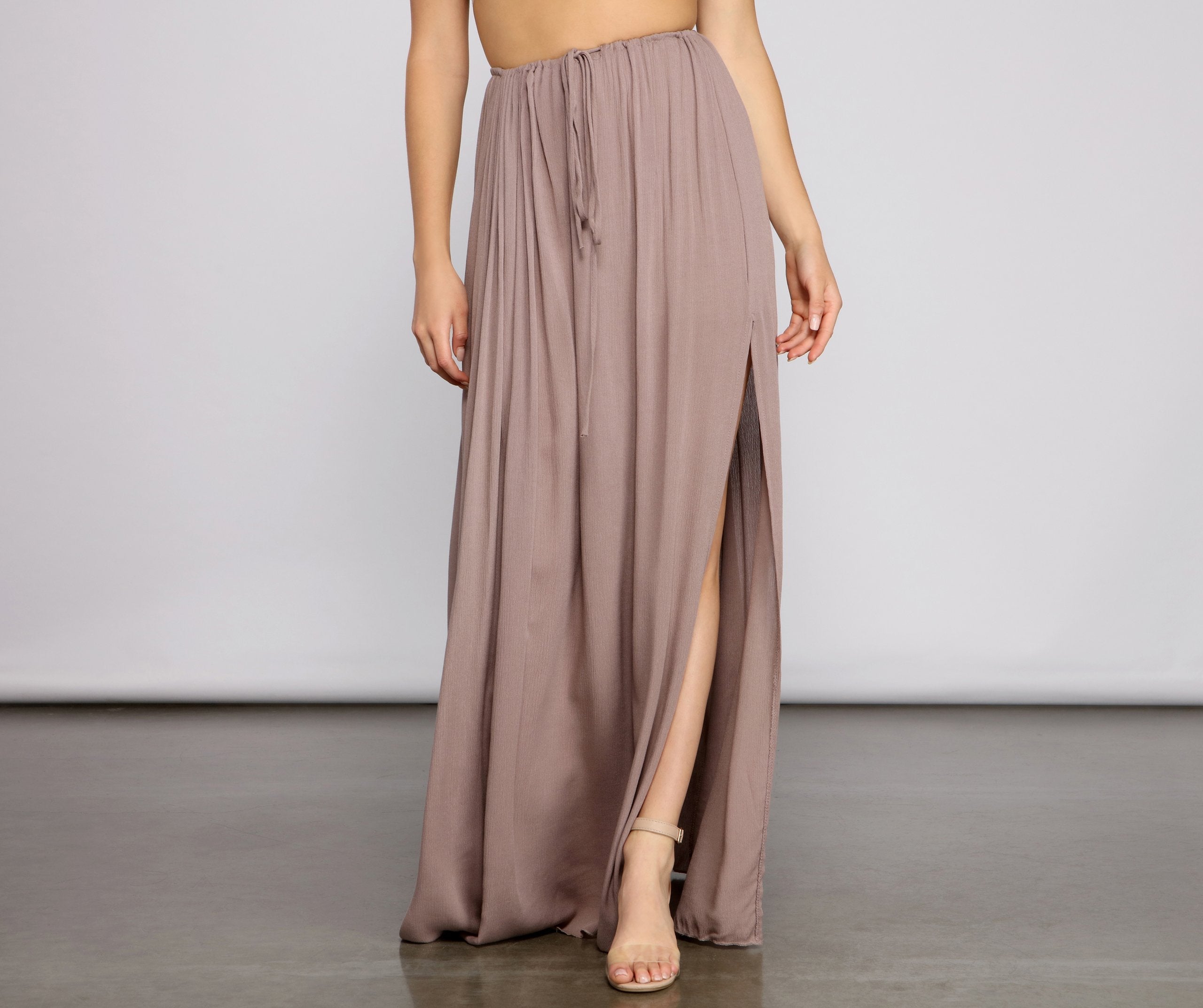 Laidback Vibes Maxi Skirt Ins Street