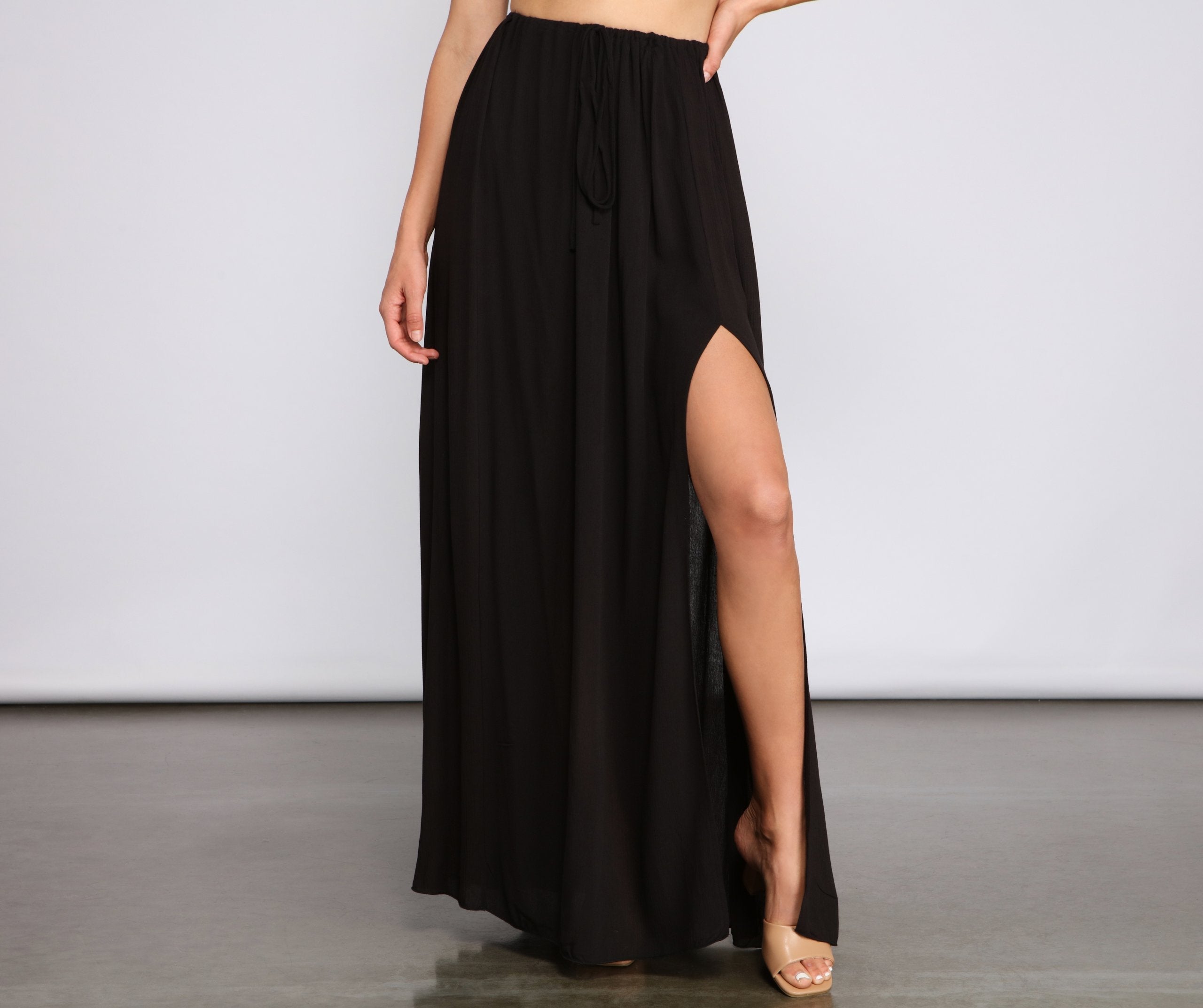 Laidback Vibes Maxi Skirt Ins Street