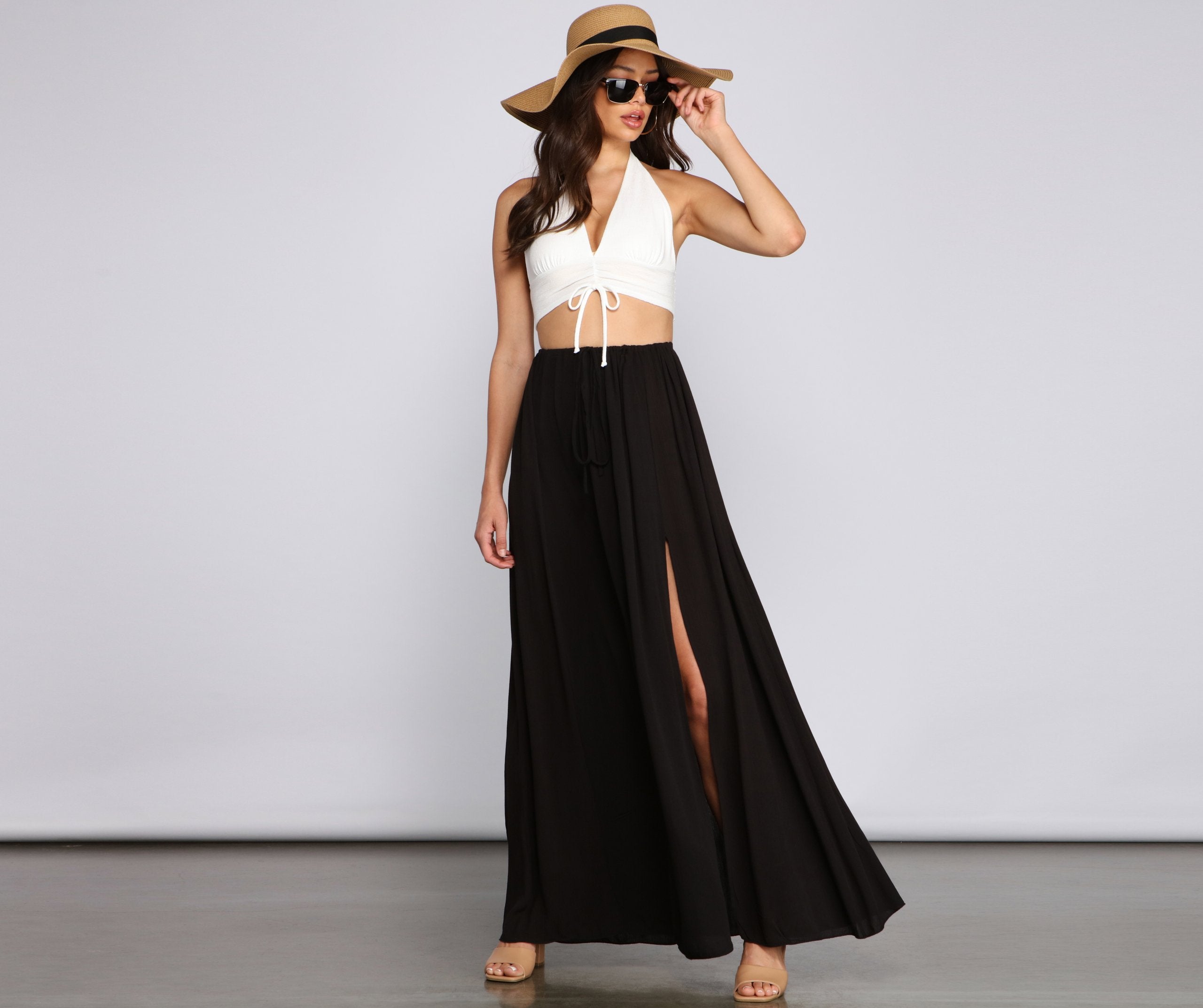 Laidback Vibes Maxi Skirt Ins Street