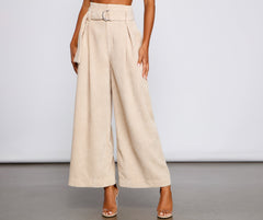 High Waist Flared Corduroy Pants insstreet