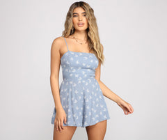 Cover Me In Butterflies Sleeveless Romper Ins Street