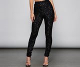 Showtime Chic Sequin Tapered Leggings Ins Street