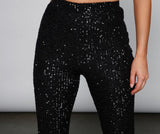 Showtime Chic Sequin Tapered Leggings Ins Street