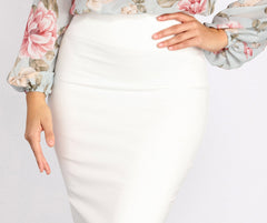 Simply Stunning Midi Pencil Skirt Ins Street