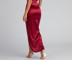 Sleek Moves Wrap Maxi Skirt Ins Street