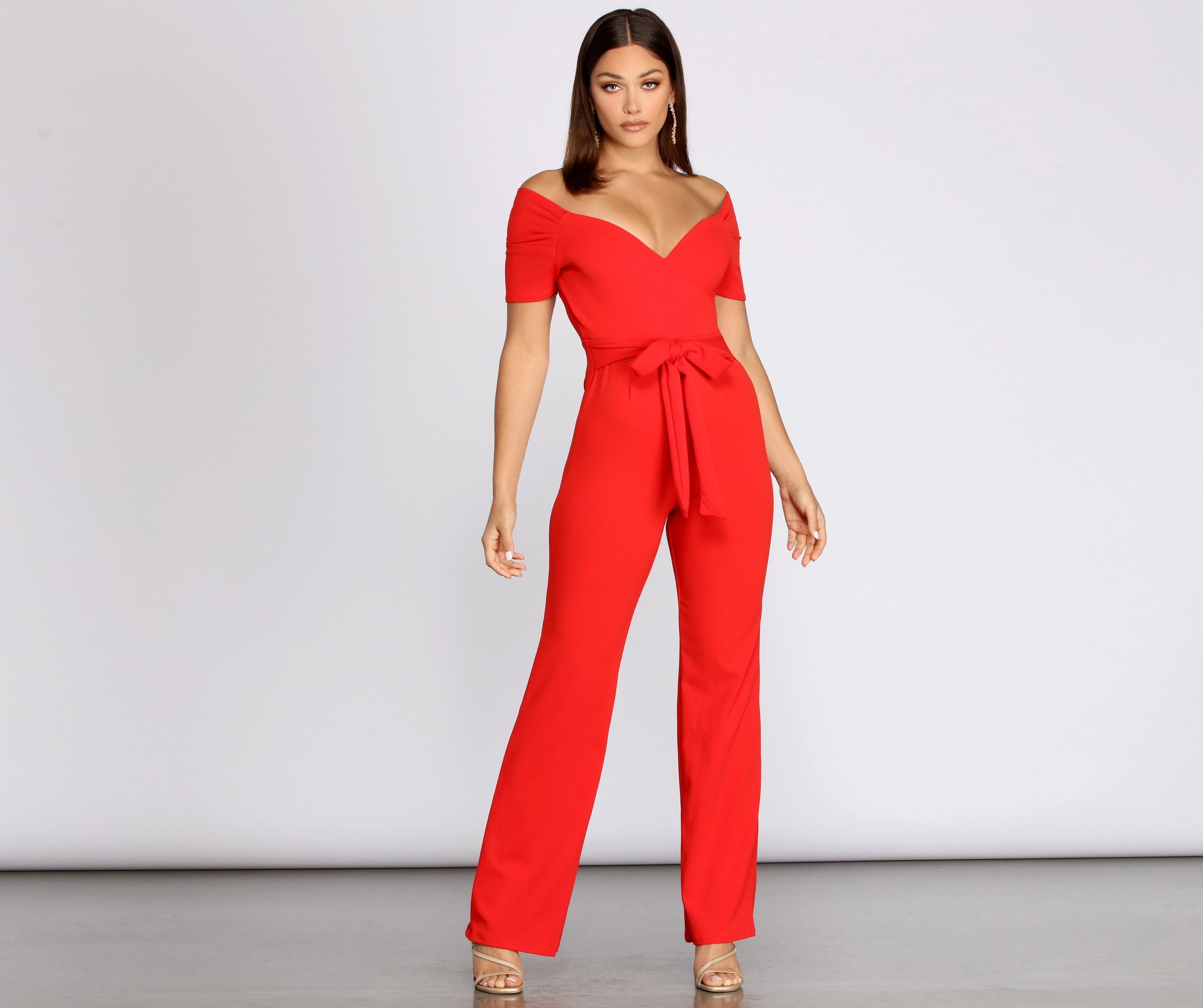 Classic Vibe V Neck Jumpsuit Ins Street