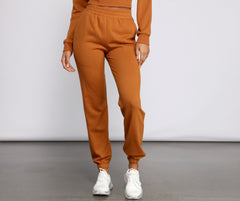 Cozy-Chic French Terry Joggers Ins Street