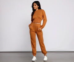 Cozy-Chic French Terry Joggers Ins Street