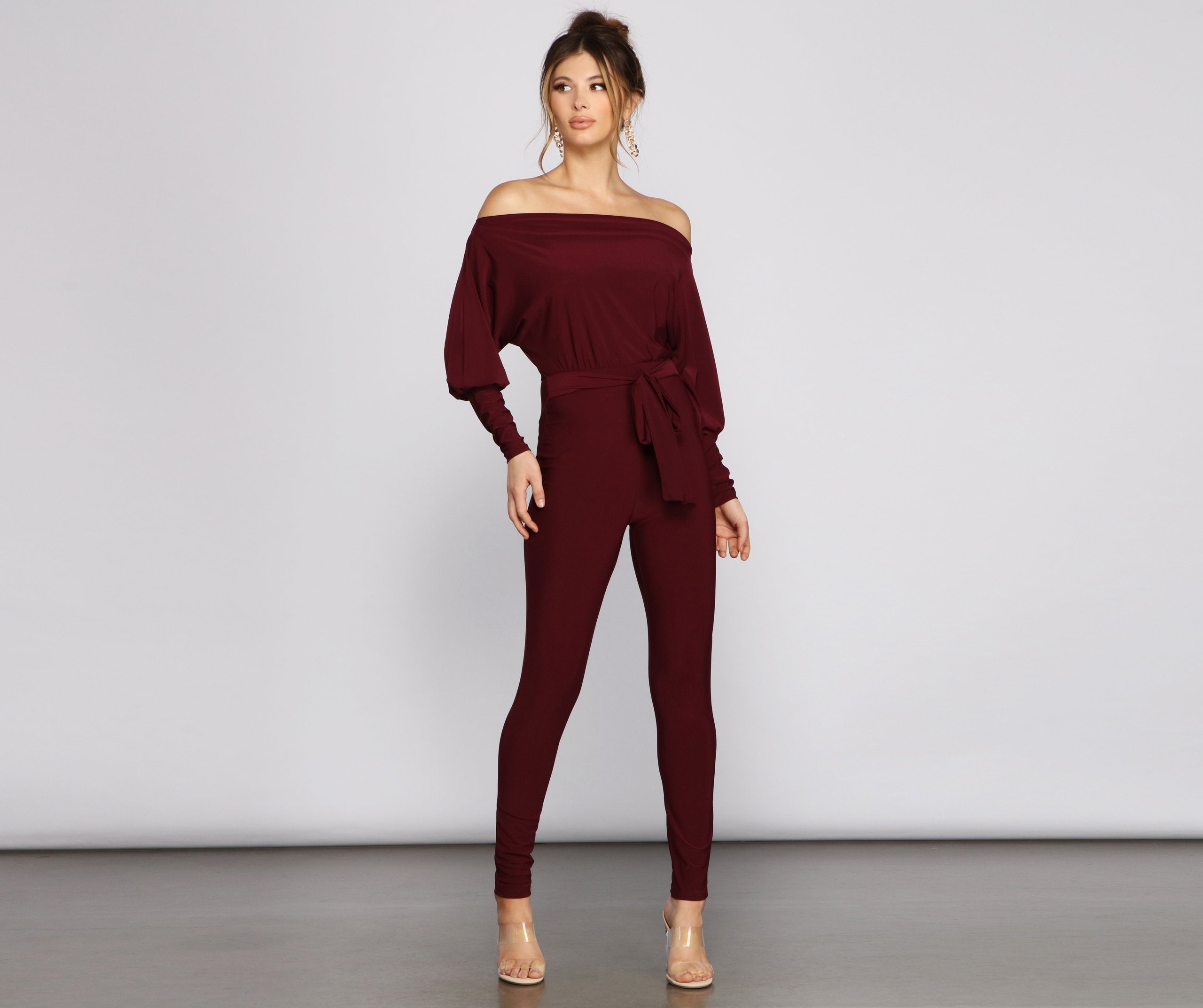 Classically Chic Boat Neck Catsuit Ins Street