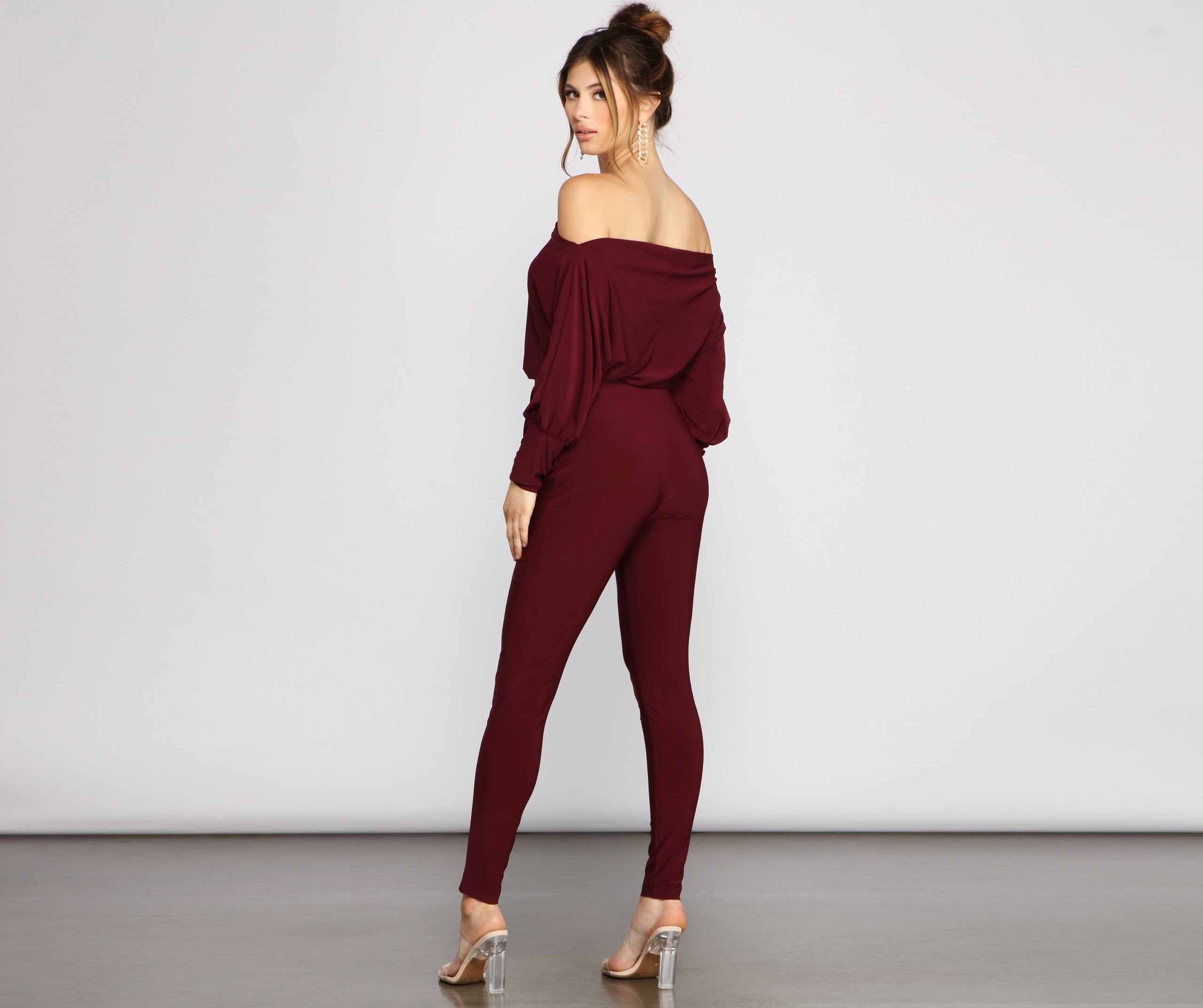 Classically Chic Boat Neck Catsuit Ins Street