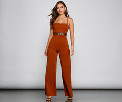 Sleek And Stylish Crepe Jumpsuit Ins Street