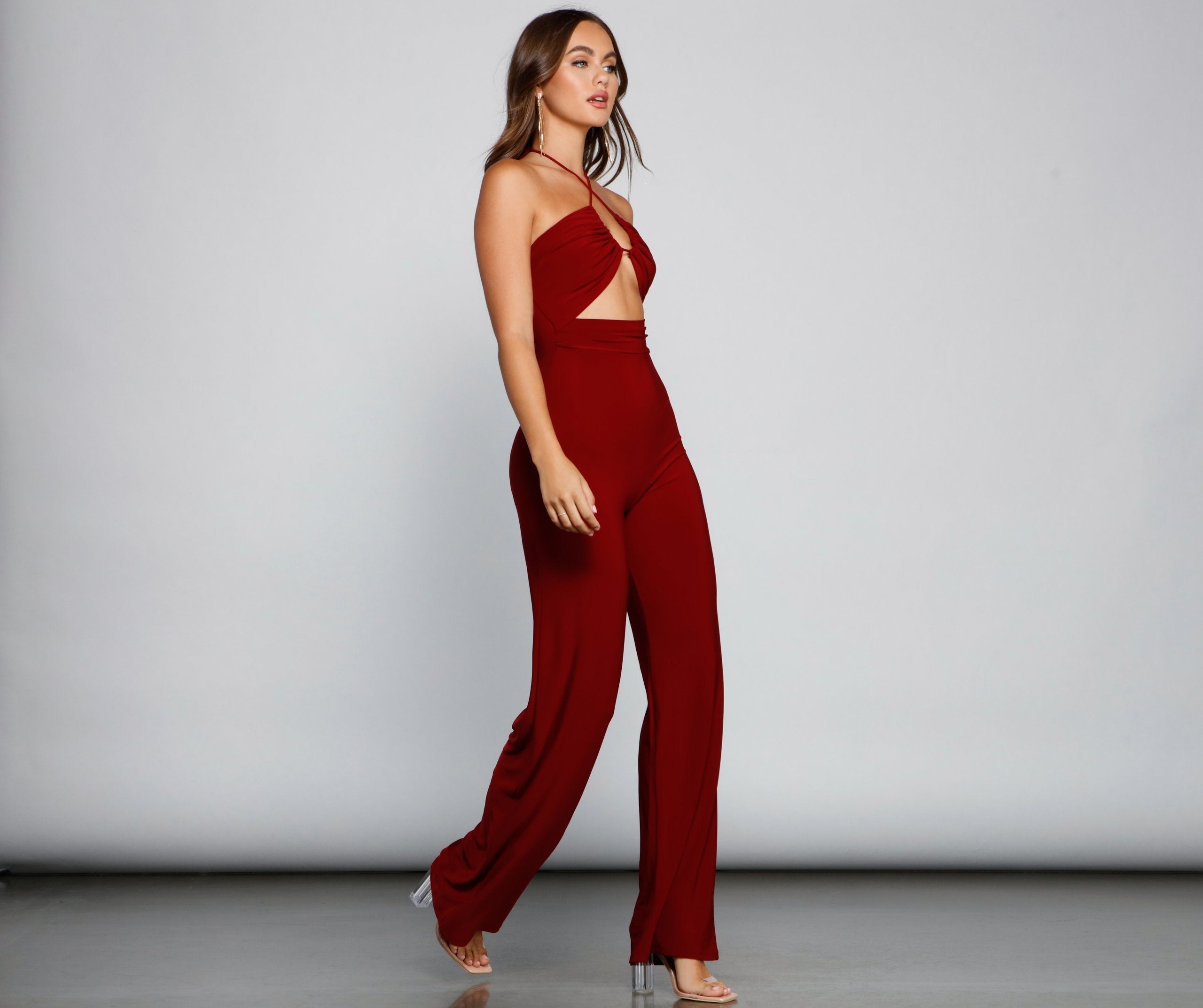 Sleek And Sultry Halter Jumpsuit Ins Street