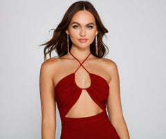 Sleek And Sultry Halter Jumpsuit Ins Street