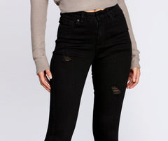 High Rise Skinny Cropped Jeans insstreet