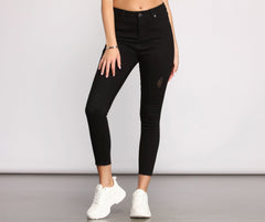 High Rise Stun On Them Cropped Skinny Jeans insstreet