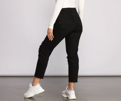 High Rise Destructed Boyfriend Jeans insstreet