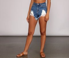 Current Fave Cutoff Denim Shorts Ins Street