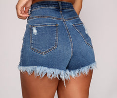 Current Fave Cutoff Denim Shorts Ins Street