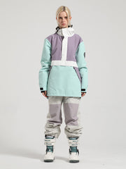 Colorblock Pullover Ski Suit Ins Street