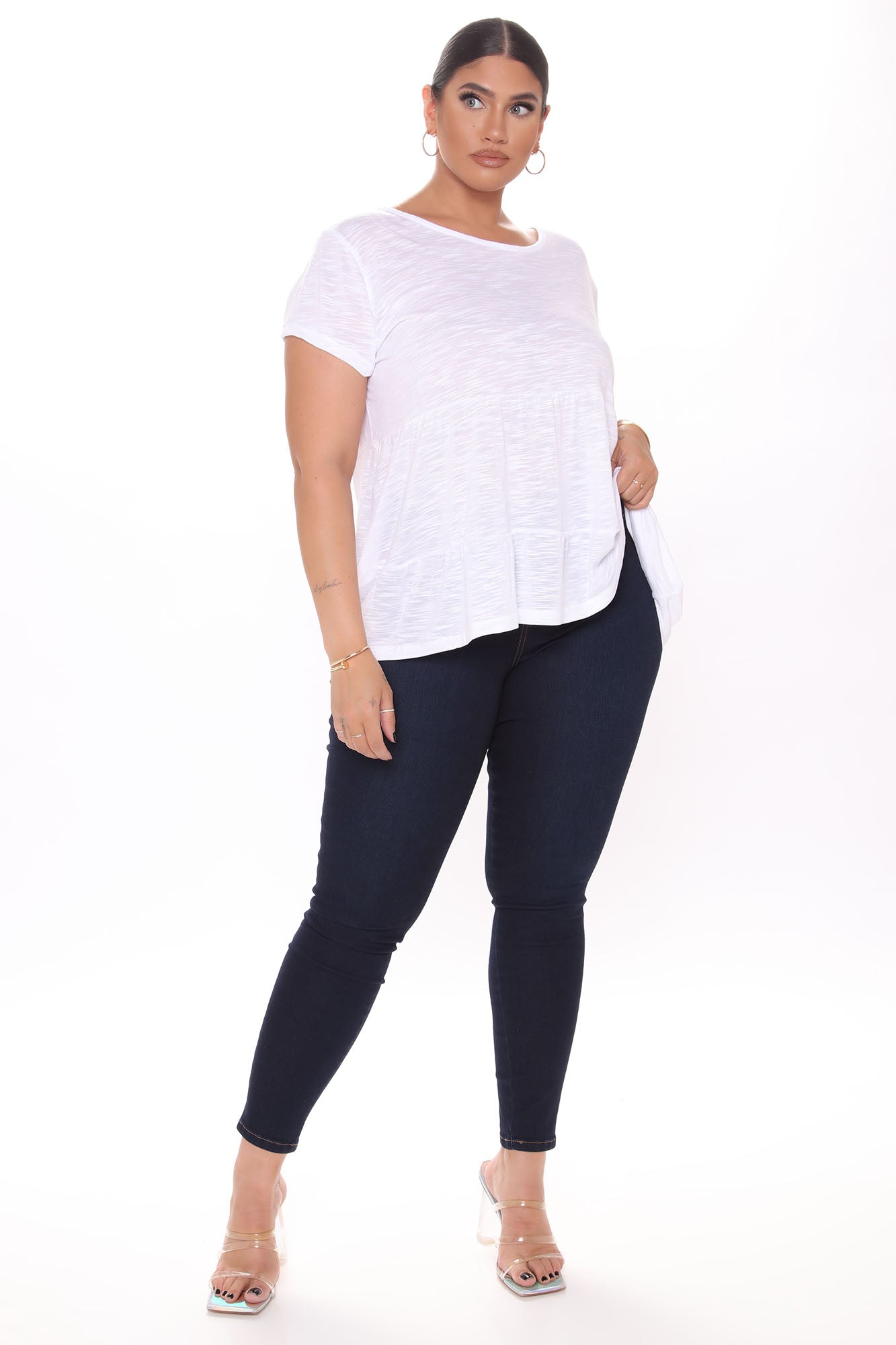 Flex Game Strong Low Rise Skinny Jeans - Dark Blue Wash Ins Street
