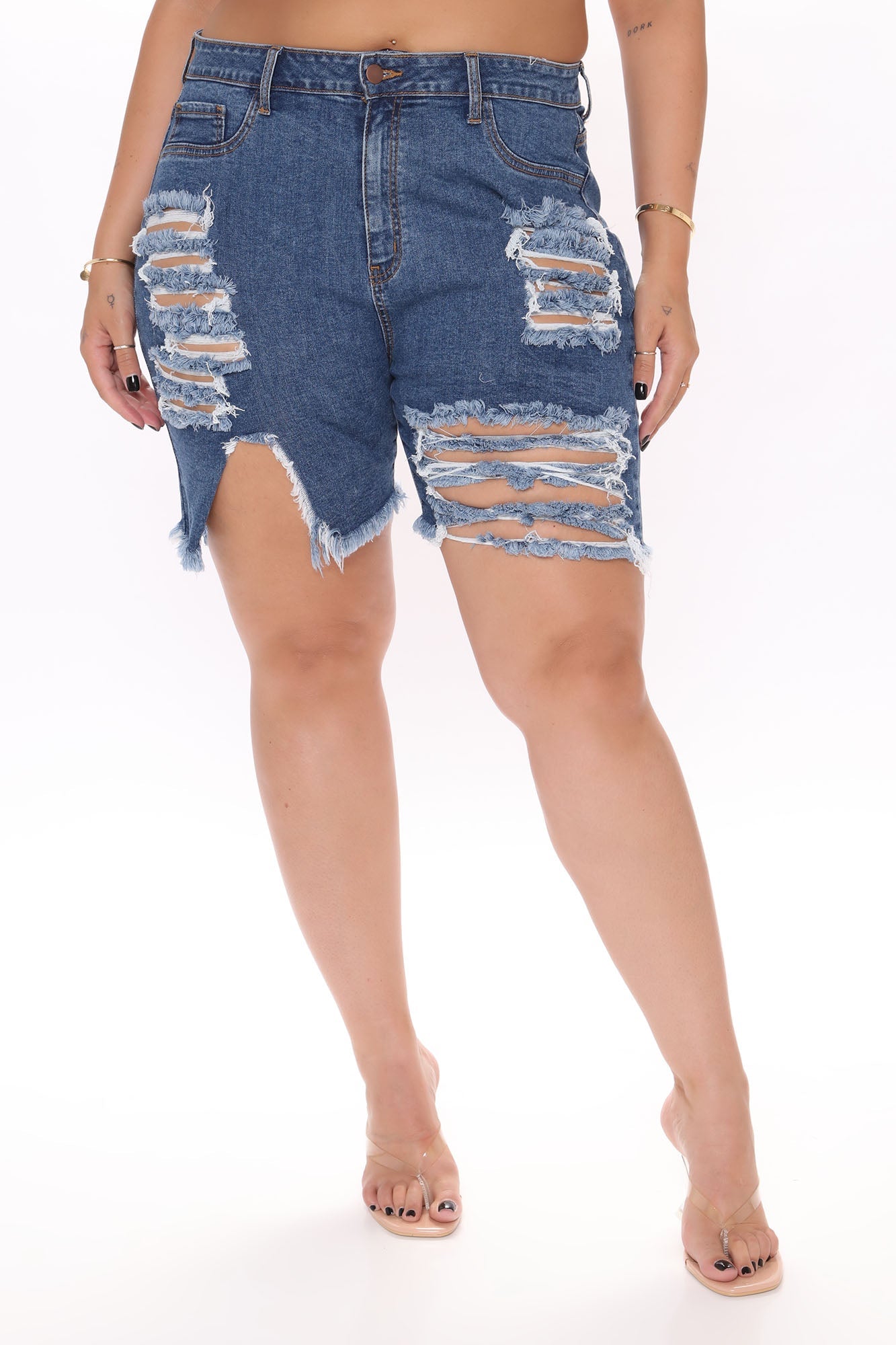 Whitney Bermuda Shorts - Medium Wash Ins Street