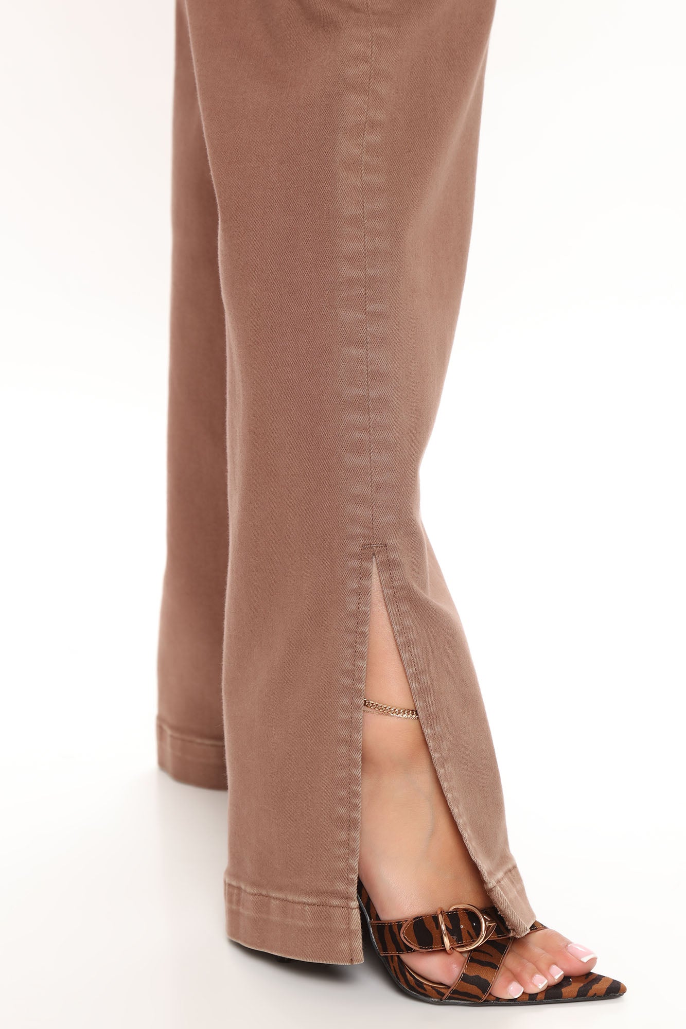 Stockholm Side Slit Wide Leg Jeans - Chocolate Ins Street