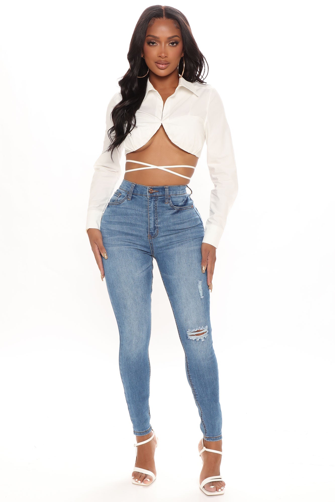All Your Curves Stretch Skinny Jeans - Medium Blue Wash Ins Street