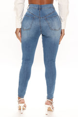 All Your Curves Stretch Skinny Jeans - Medium Blue Wash Ins Street