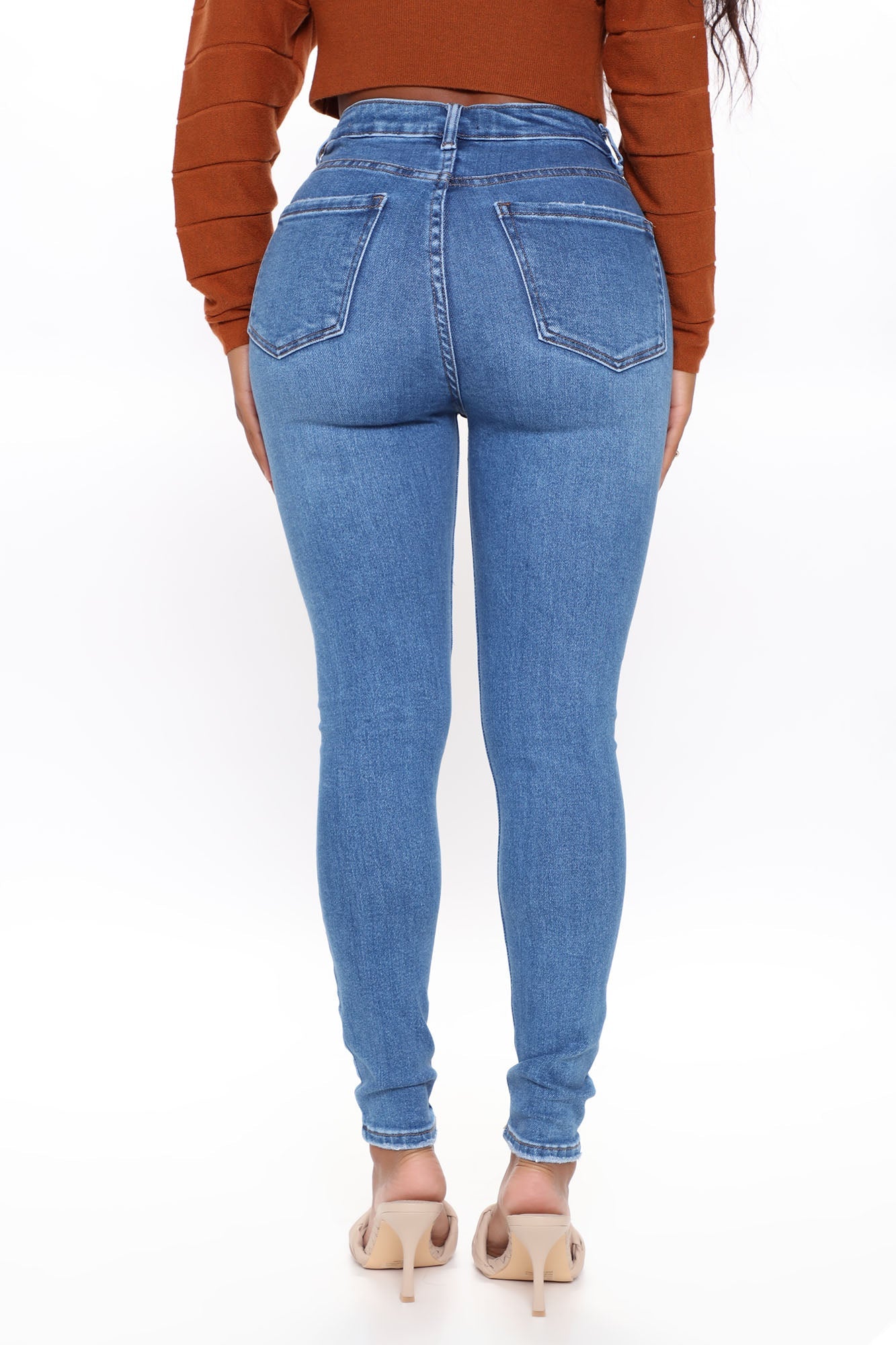Not Above Love Skinny Jeans - Medium Blue Wash Ins Street