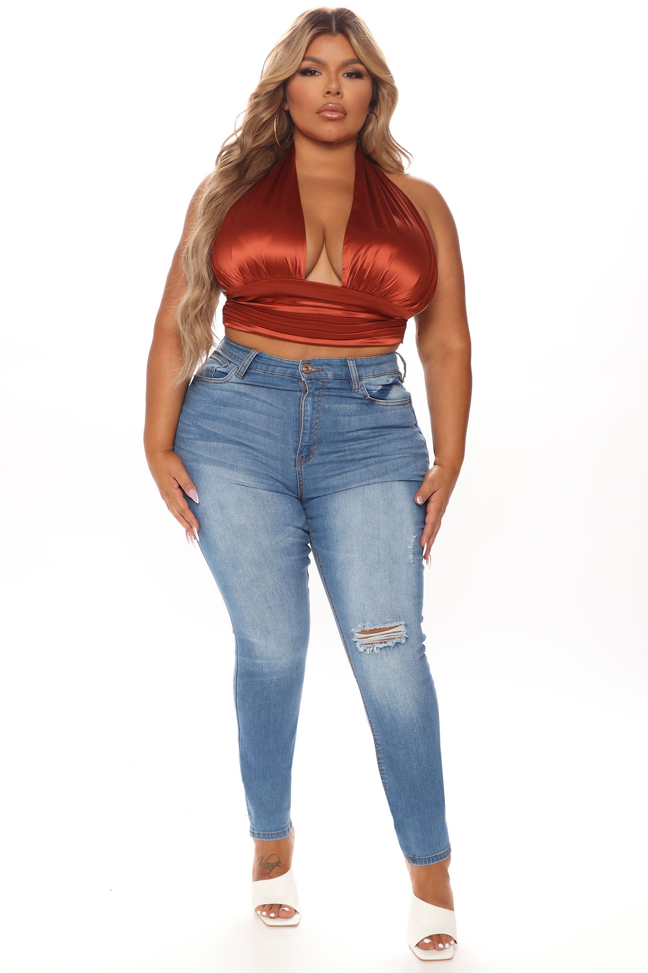 All Your Curves Stretch Skinny Jeans - Medium Blue Wash Ins Street