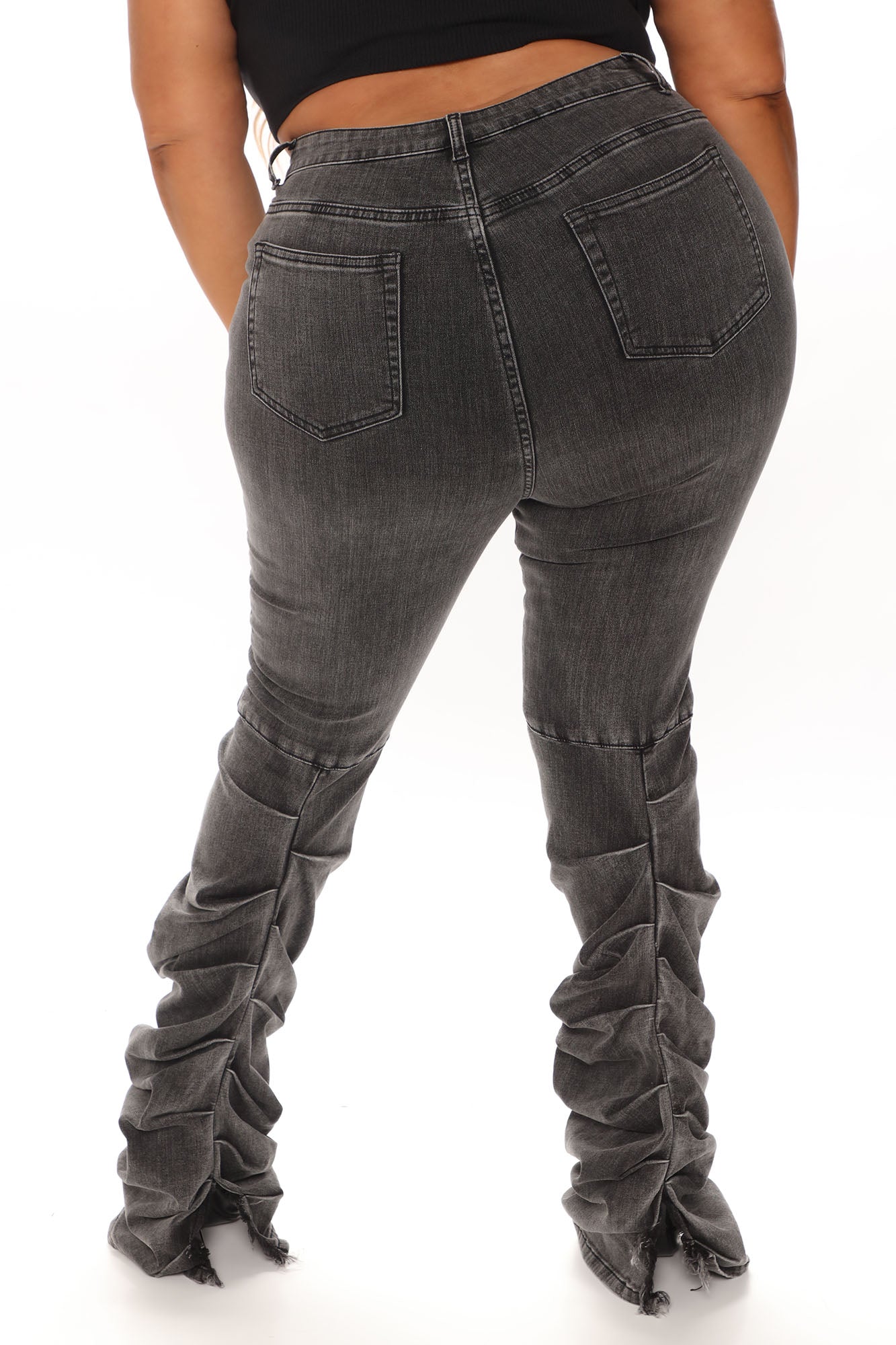 Have This Dance Stacked Jeans - Black Ins Street