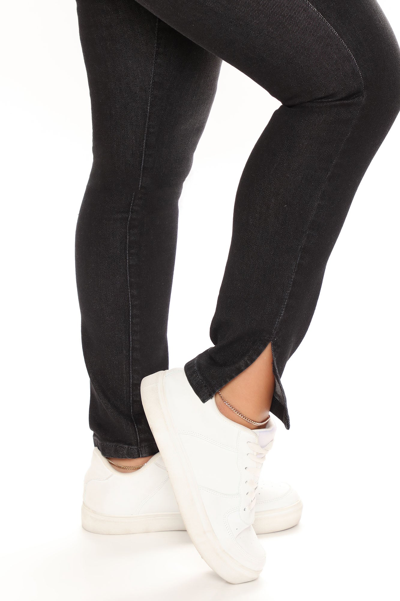 Tell Slit Like It Is Skinny Jeans - Black Ins Street