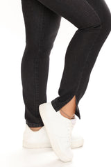 Tell Slit Like It Is Skinny Jeans - Black Ins Street