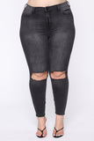 All For You High Rise Jeans - Black Ins Street