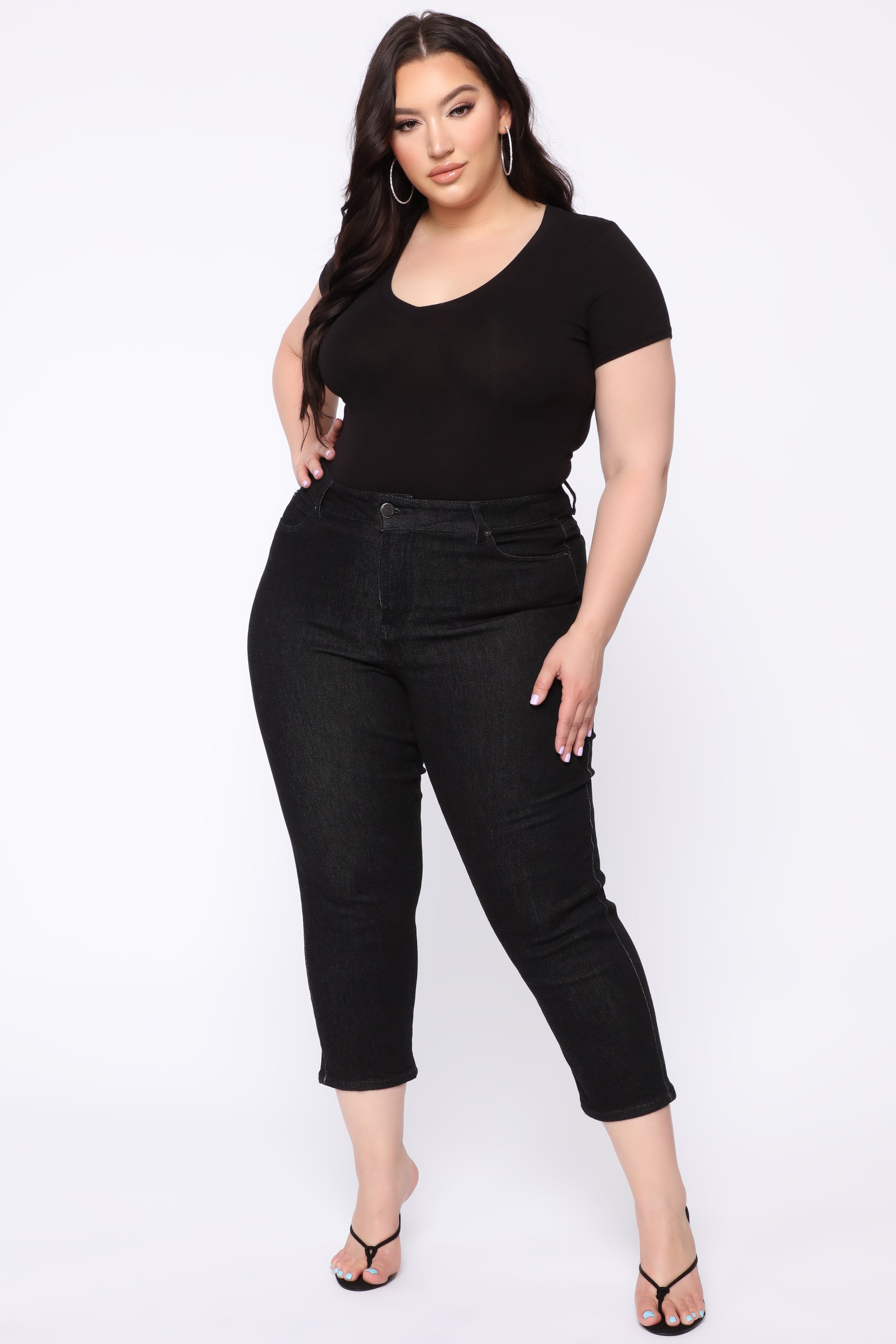 Chelsea High Rise Mom Jeans - Black Ins Street