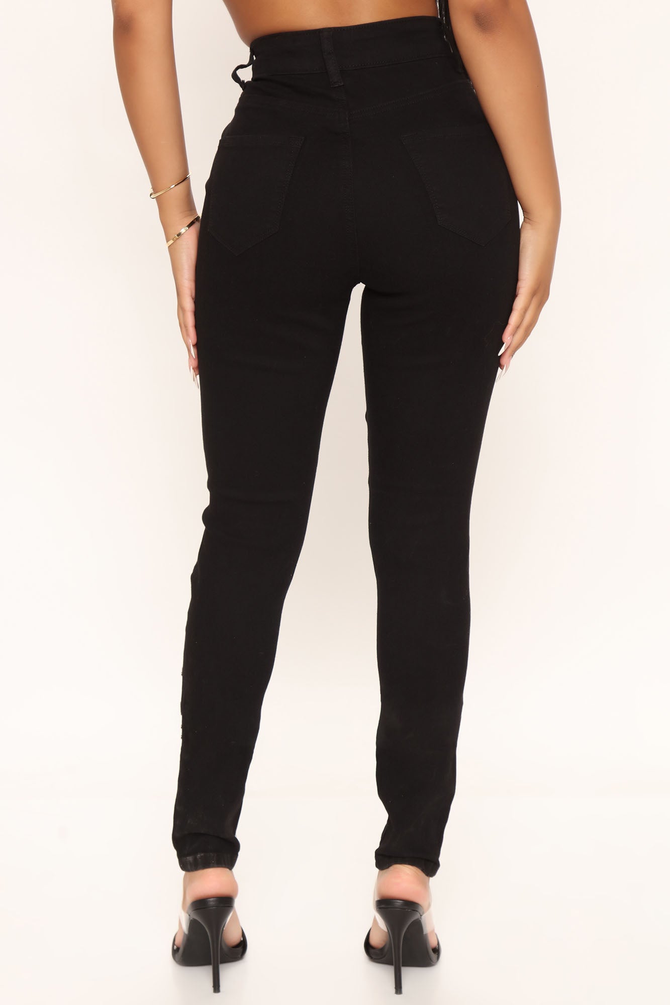 Say Yes To Distress Jeans - Black Ins Street