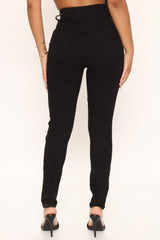 Say Yes To Distress Jeans - Black Ins Street