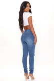Tall Distracted High Rise Jeans - Medium Blue Wash Ins Street