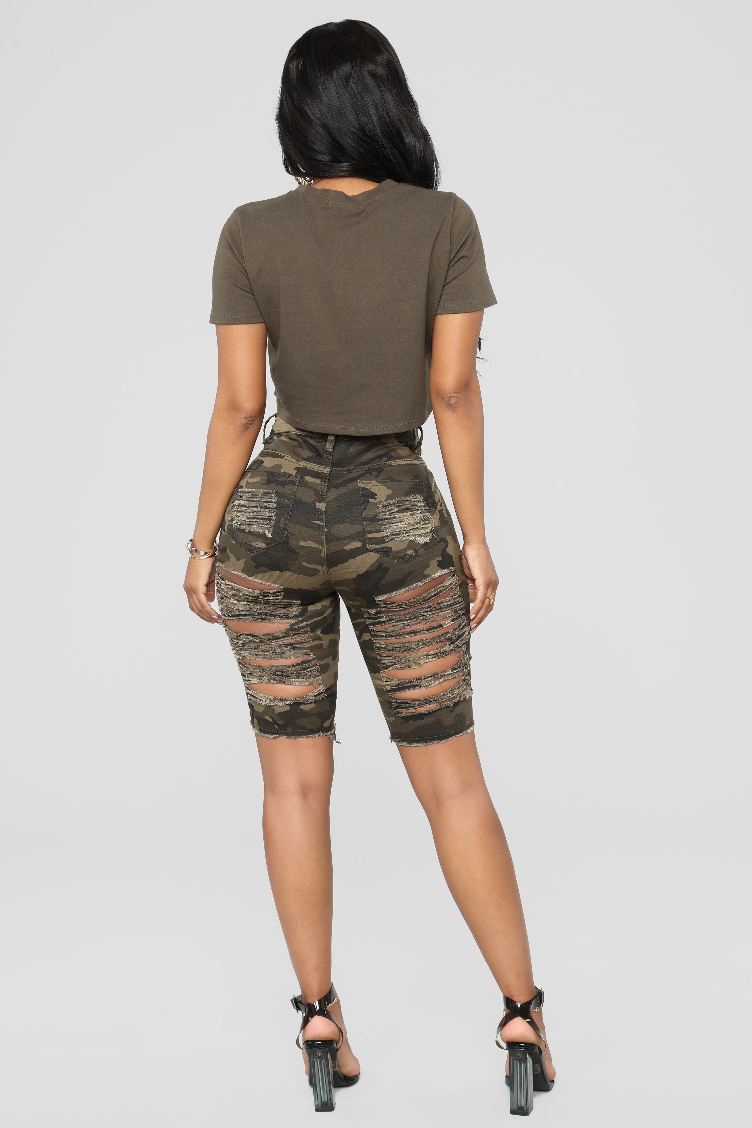 Wave Crasher Bermuda Shorts - Camo Ins Street
