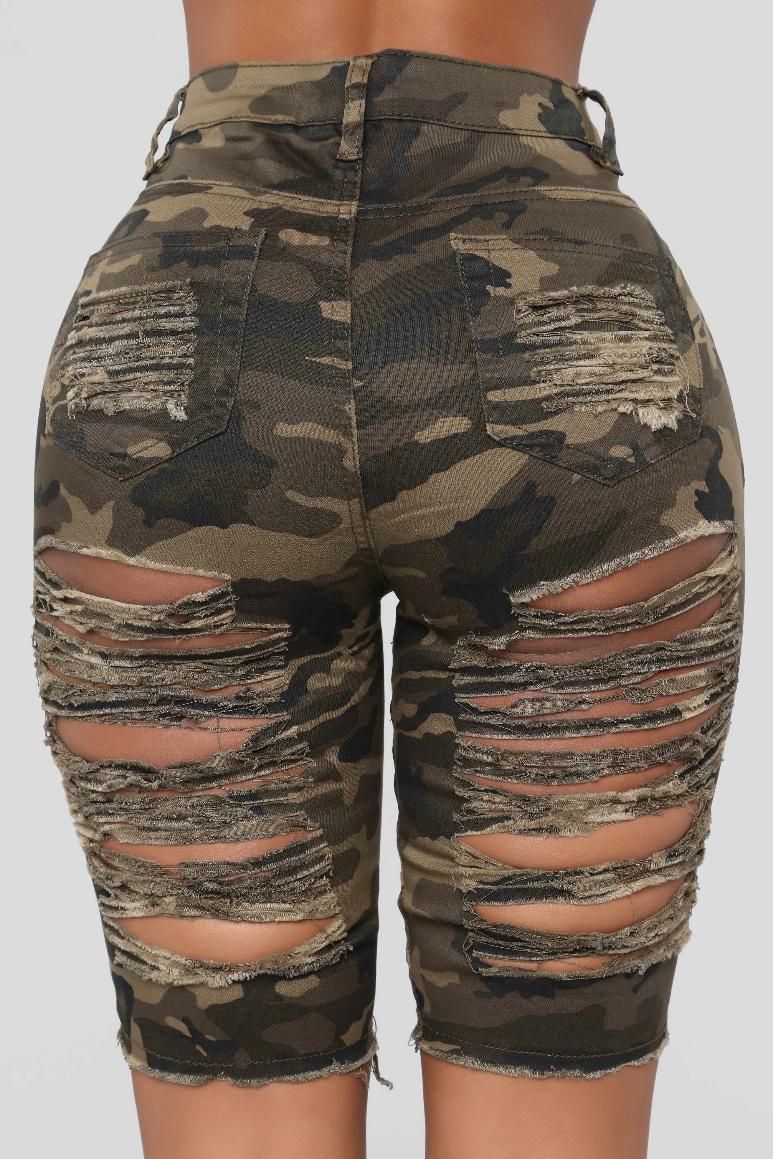 Wave Crasher Bermuda Shorts - Camo Ins Street