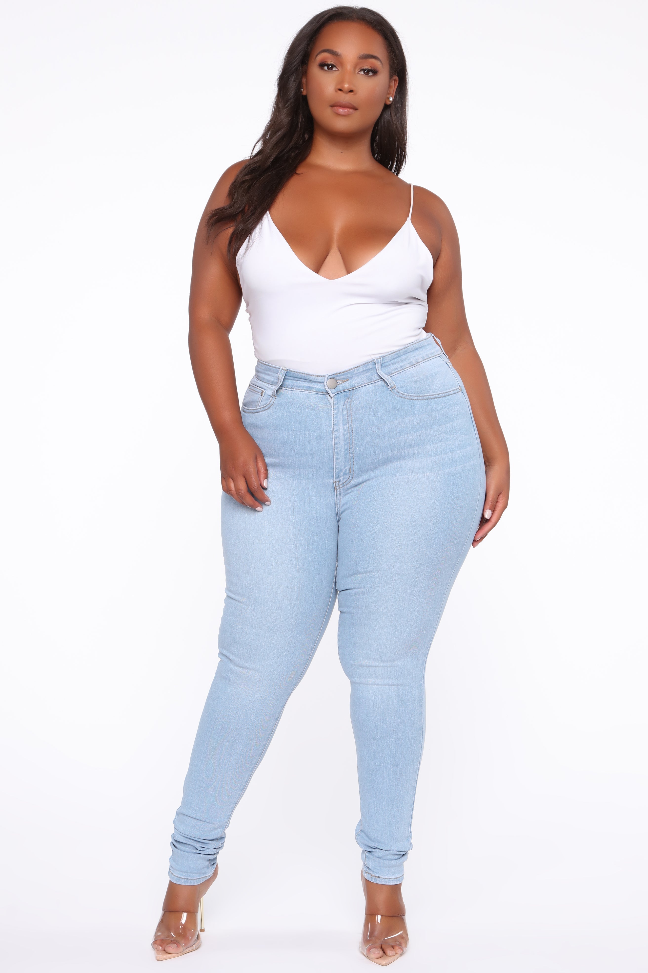 Sedona High Rise Skinny Jean - Light Blue Wash Ins Street