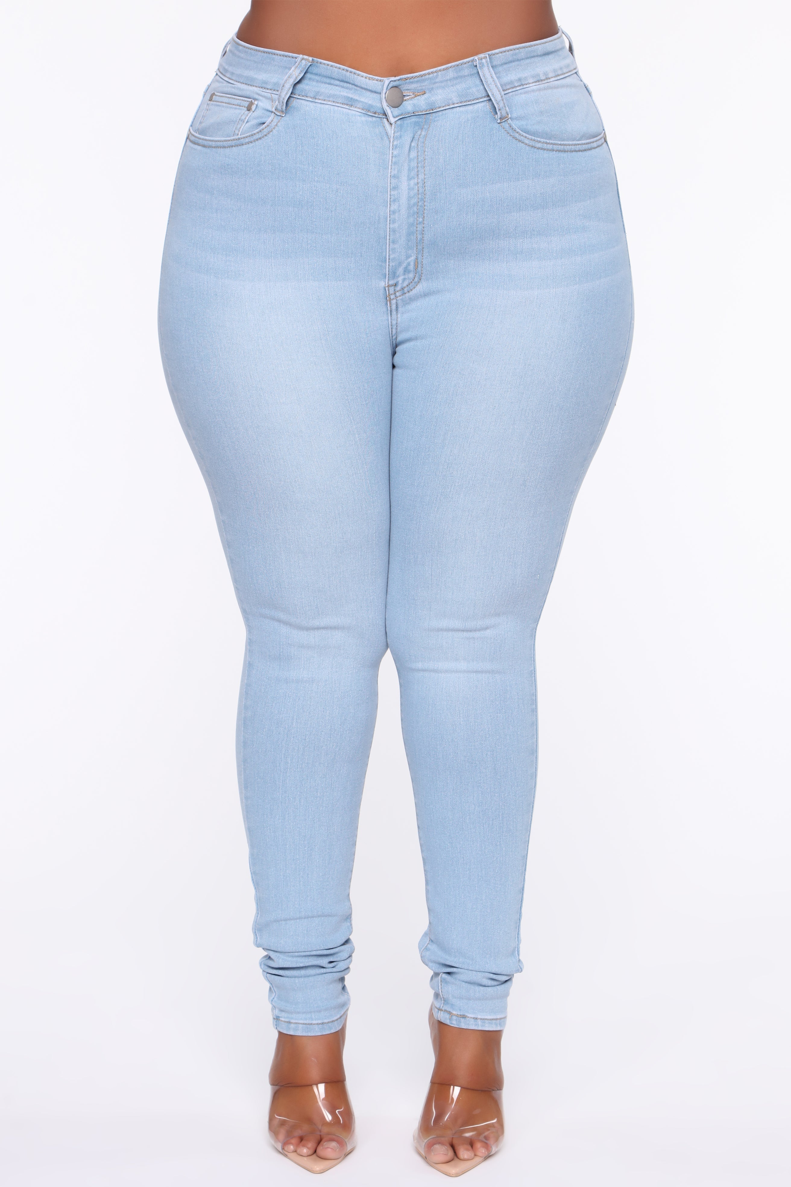 Sedona High Rise Skinny Jean - Light Blue Wash Ins Street