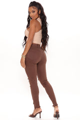 Feel That Vibe Ripped Skinny Jeans - Chocolate Ins Street