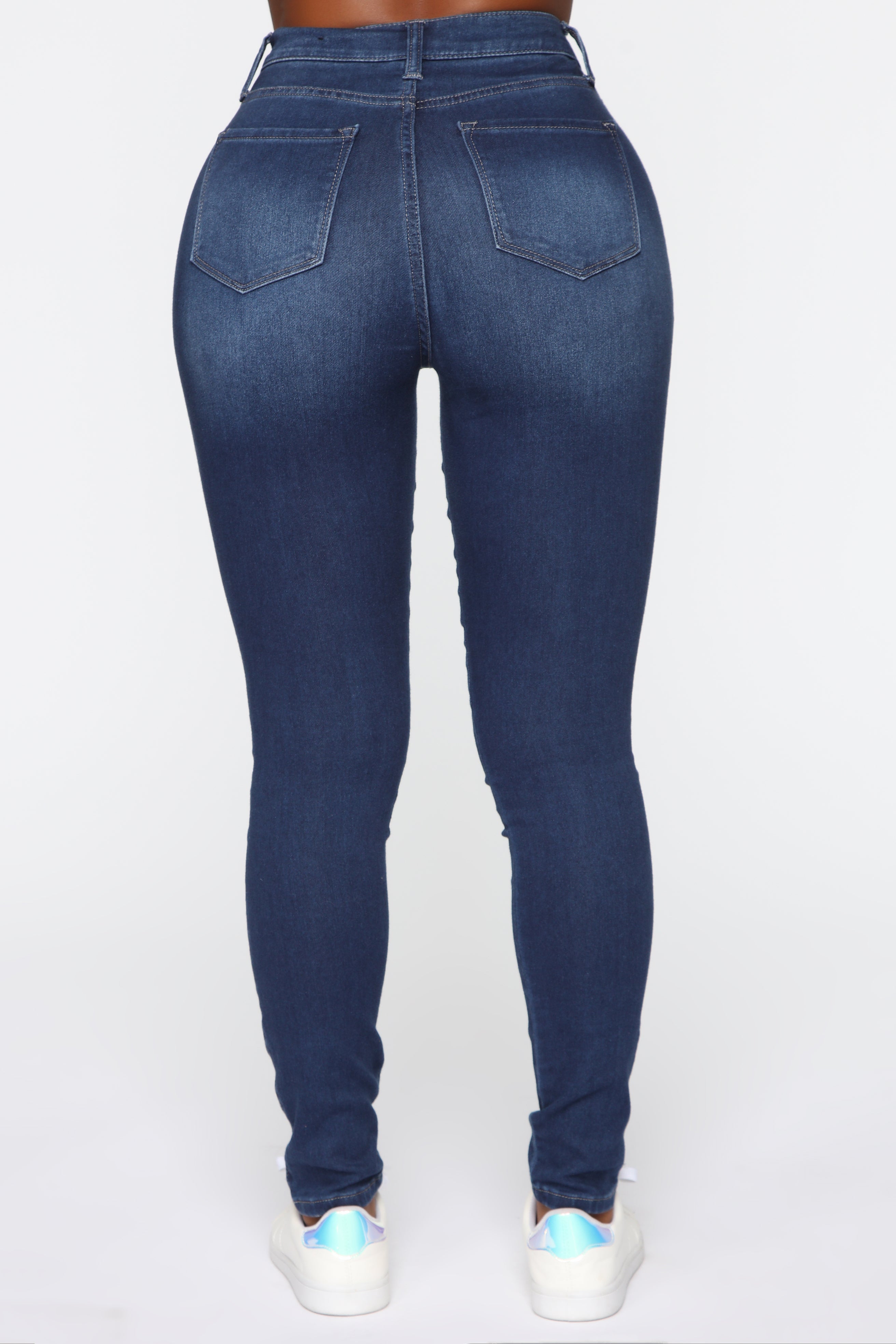 Swing My Way High Rise Skinny Jeans - Medium Blue Wash Ins Street