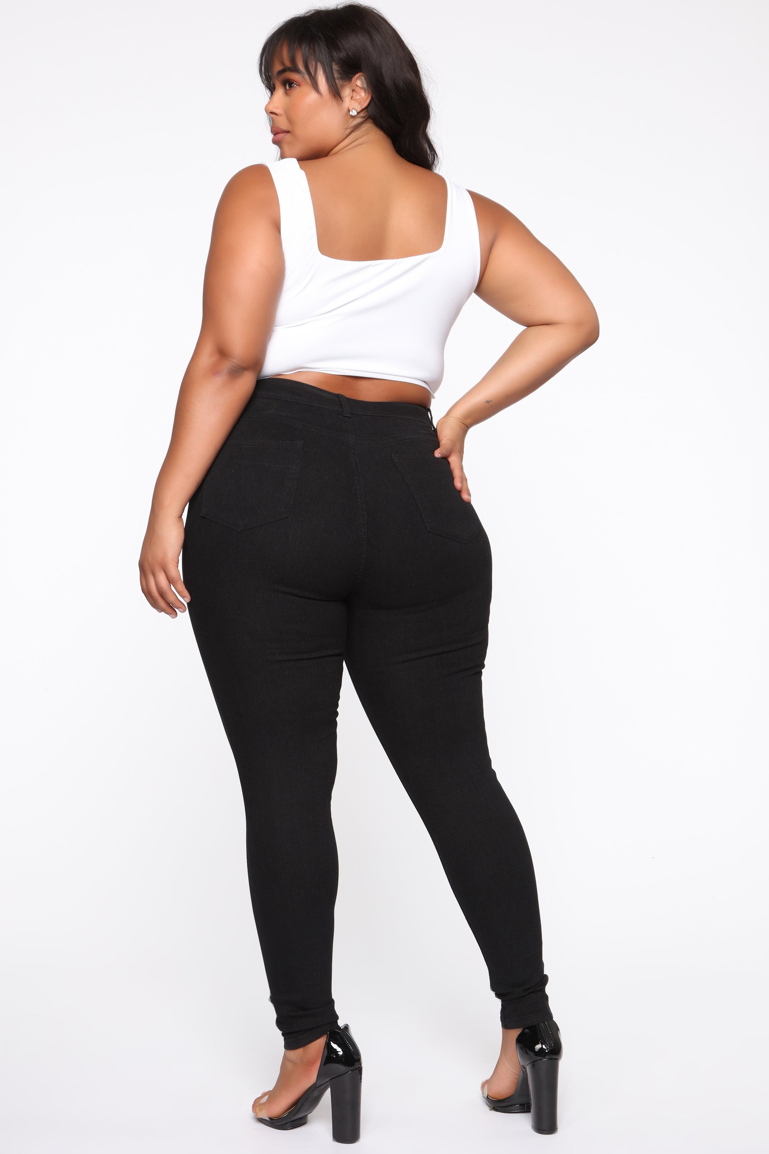 Tris II Skinny Jeans - Black Ins Street