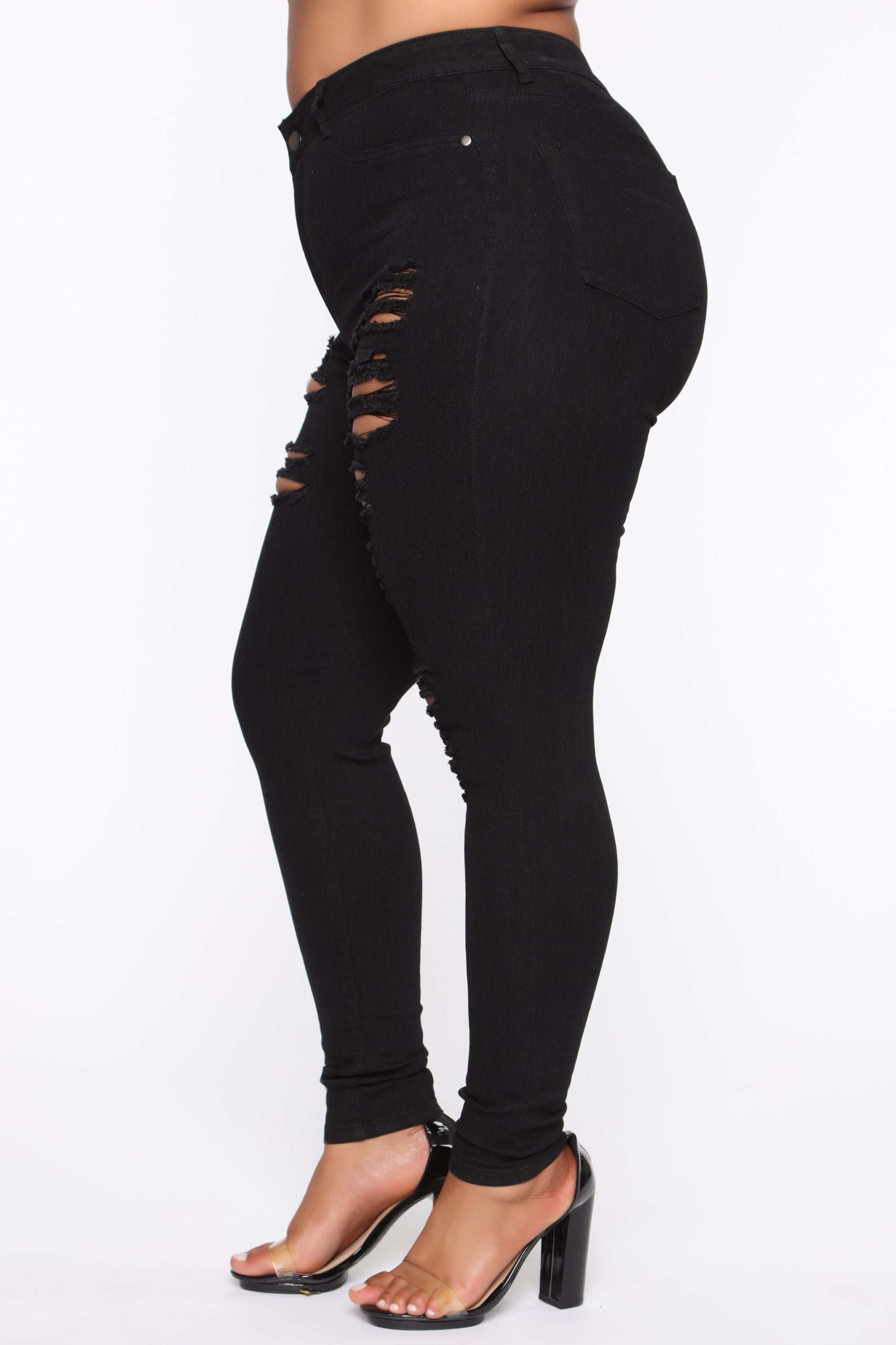 Tris II Skinny Jeans - Black Ins Street