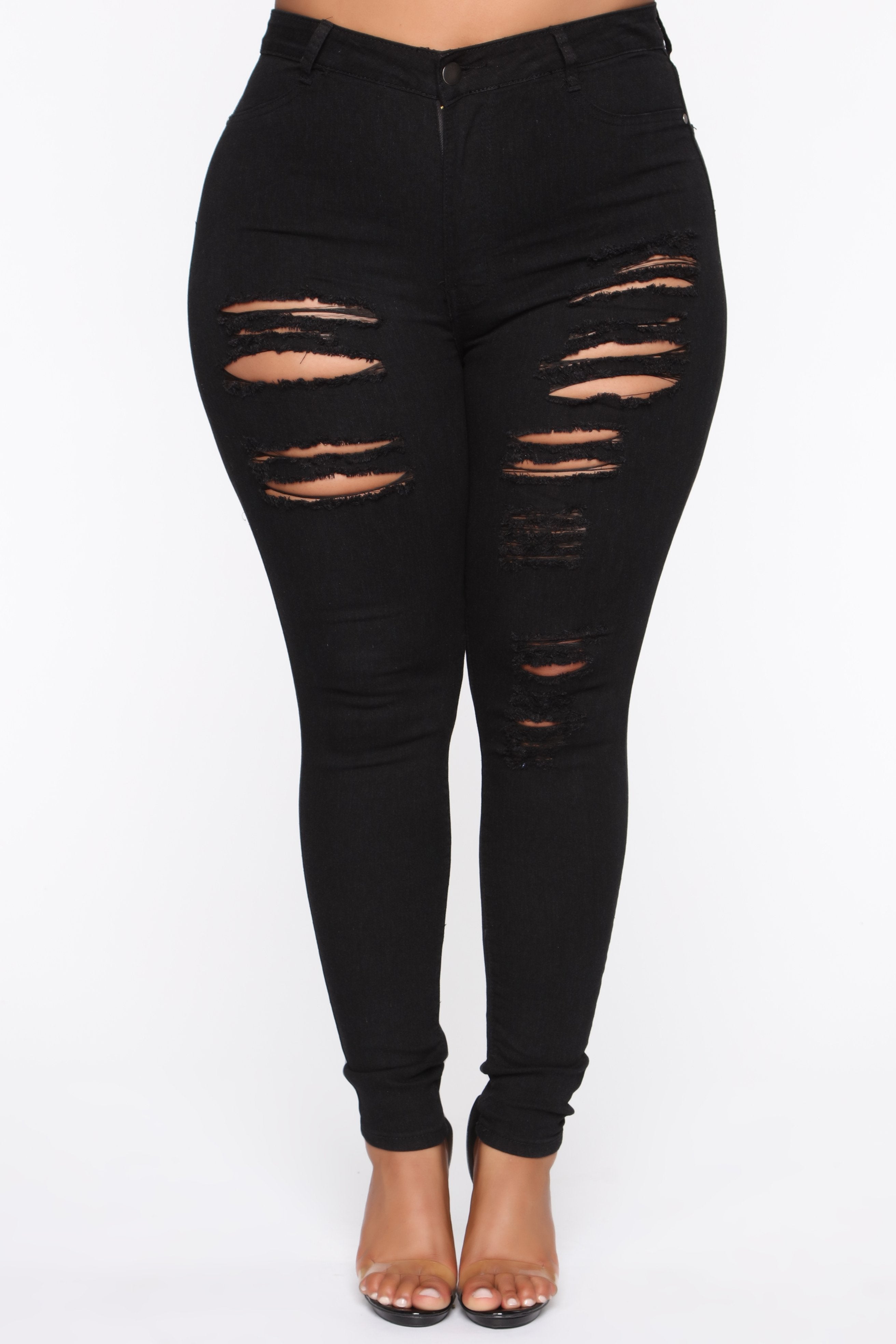 Tris II Skinny Jeans - Black Ins Street