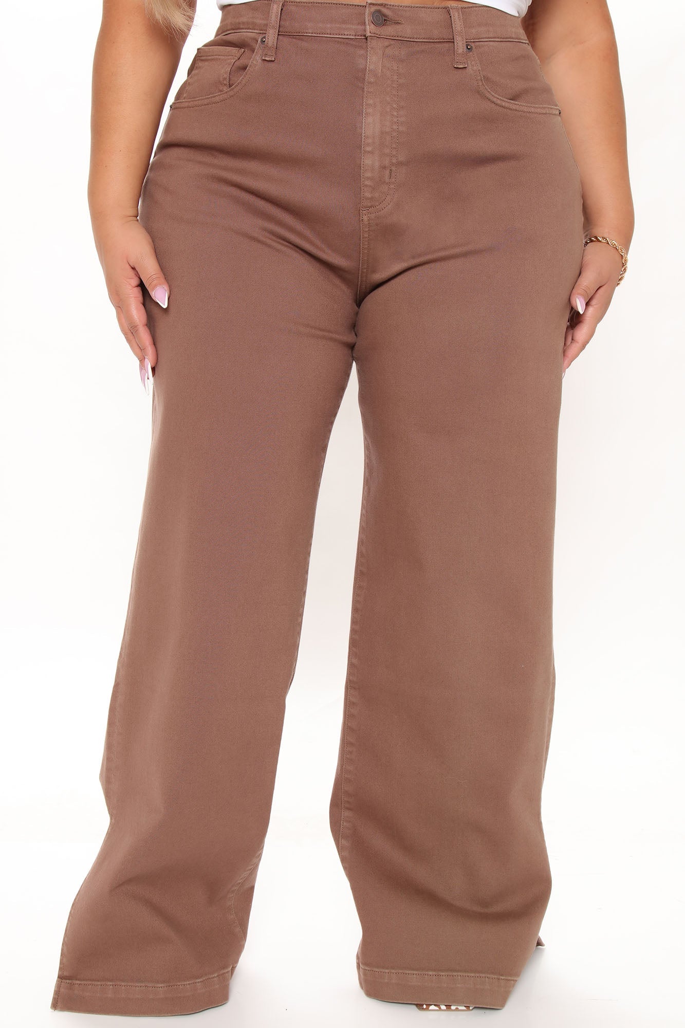 Stockholm Side Slit Wide Leg Jeans - Chocolate Ins Street