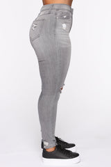 Mysterious Gal Jeans - Grey Ins Street